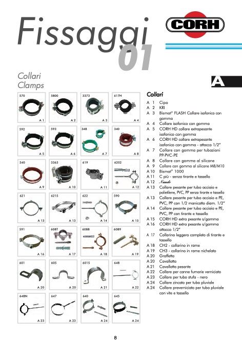 Corh - Catalogo Collari per tubi