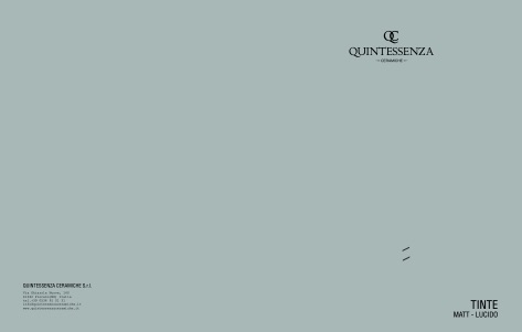 Quintessenza Ceramiche - Catalogo Tinte