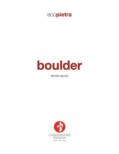 Casalgrande Padana - 目录 boulder