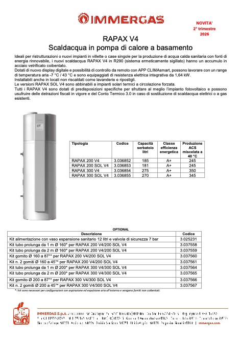 Immergas - Catalogo Rapax V4