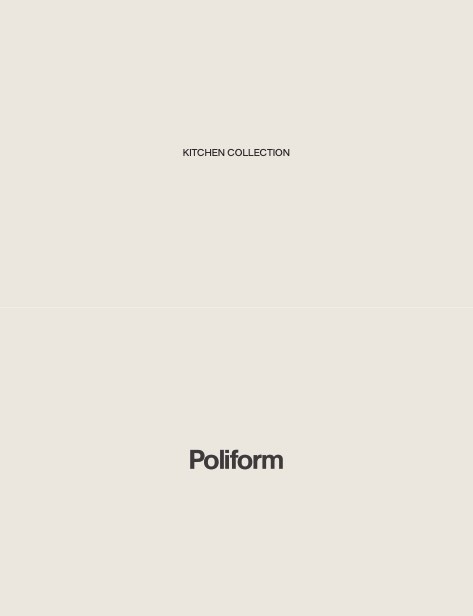 Poliform - Catalogo Kitchen collection