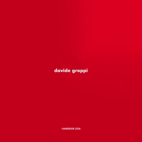 Davide Groppi - 目录 Handbook 2026