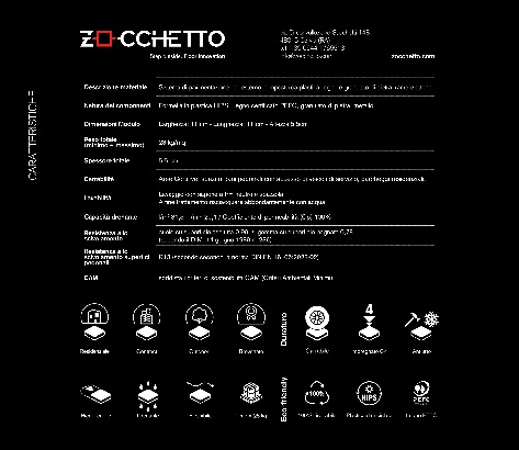 Zocchetto - 目录 SCHEDA TECNICA