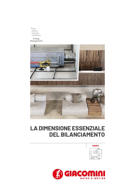 Giacomini - Katalog LA DIMENSIONE ESSENZIALE DEL BILANCIAMENTO