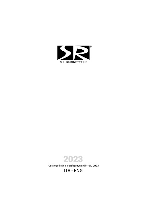 SR Rubinetterie - Katalog 2023