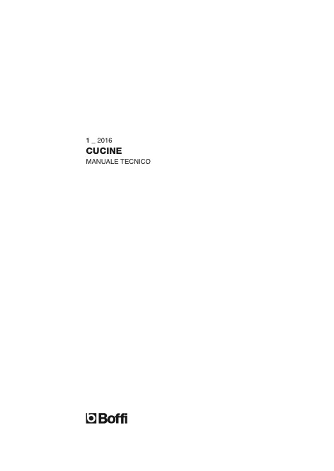 Boffi - Catalogo Cucine - Manuale Tecnico 2016