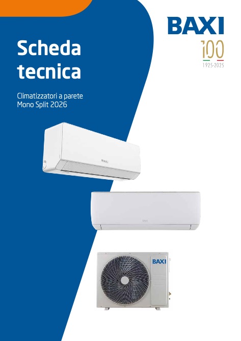 Baxi - Katalog SchedaTecnica Clima Parete Mono Split