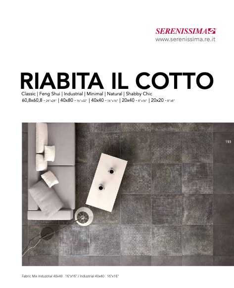 Serenissima - Catalogo RIABITA IL COTTO