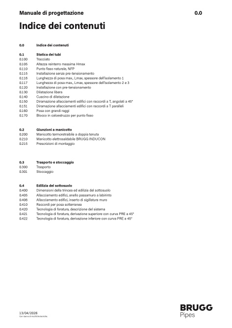 Brugg Pipes - Catalogo Manuale di progettazione