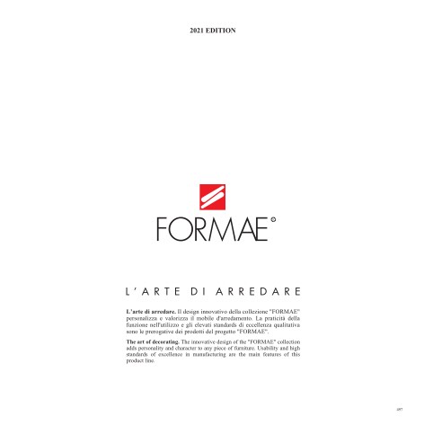 Colombo Design - Catalogue L'arte di arredare - Formae