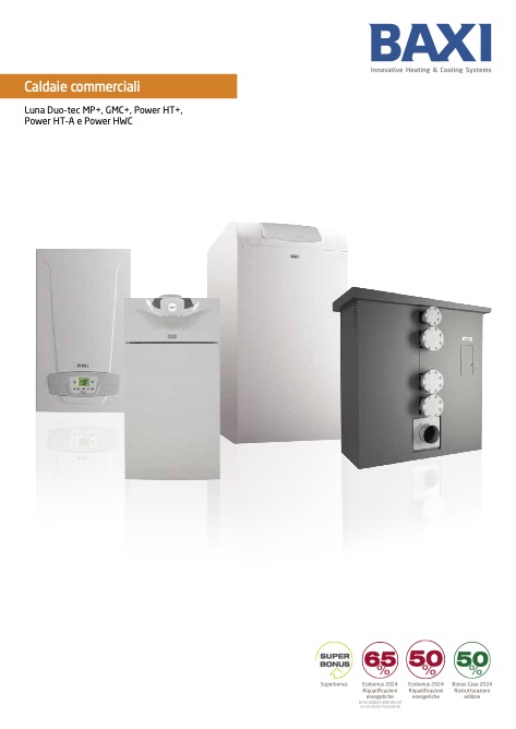 Baxi - Katalog Caldaie commerciali