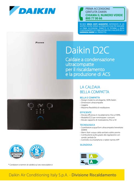 Daikin Riscaldamento - Katalog Caldaia D2C
