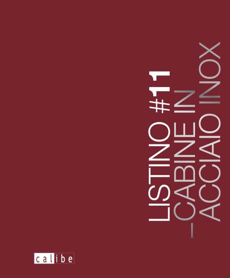 Calibe - Katalog #11 - Cabine in acciaio inox