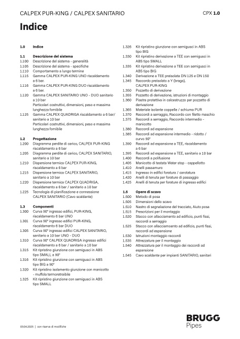 Brugg Pipes - Catalogo Calpex