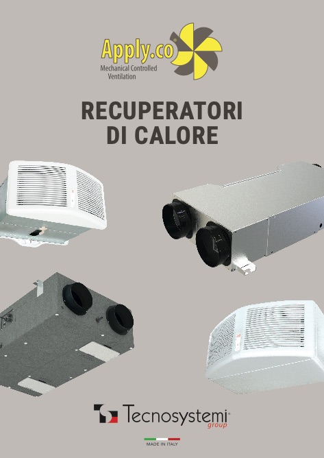 Tecnosystemi - Catalogue Apply.co - Recuperatori di calore
