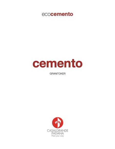 Casalgrande Padana - 目录 cemento