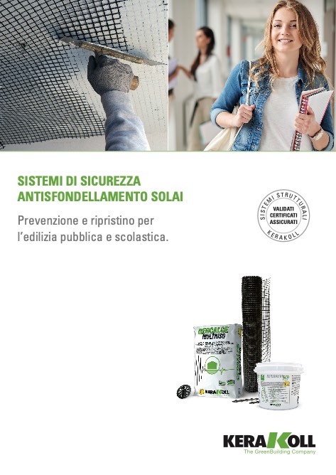 Kerakoll - 目录 SISTEMI DI SICUREZZA ANTISFONDELLAMENTO SOLAI