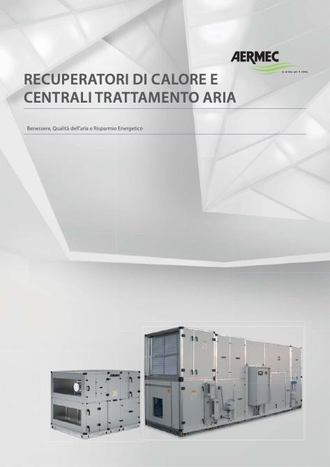 Aermec - Catalogo Recuperatori di calore e centrali trattamento aria