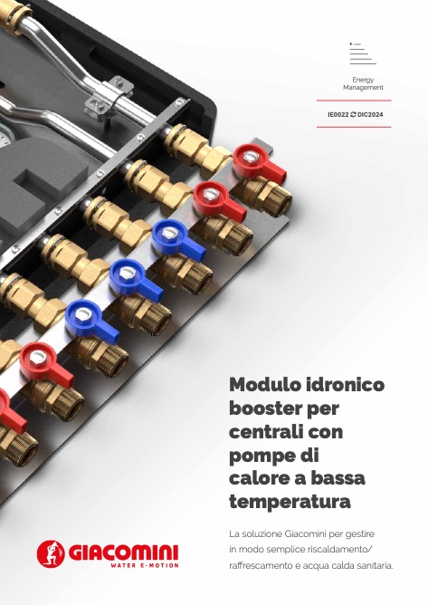 Giacomini - Katalog Modulo idronico booster per centrali con pompe di calore a bassa temperatura