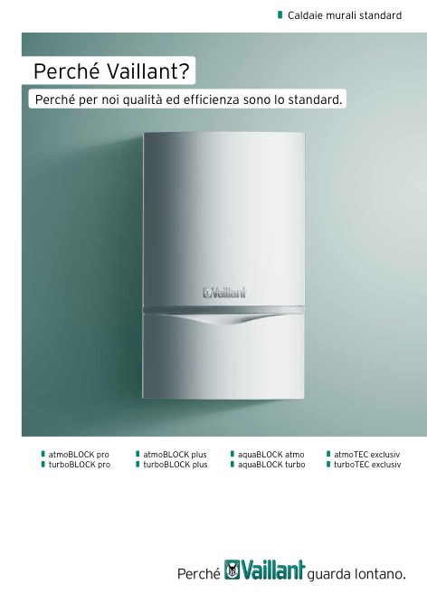 Vaillant - Catalogue Caldaie murali standard
