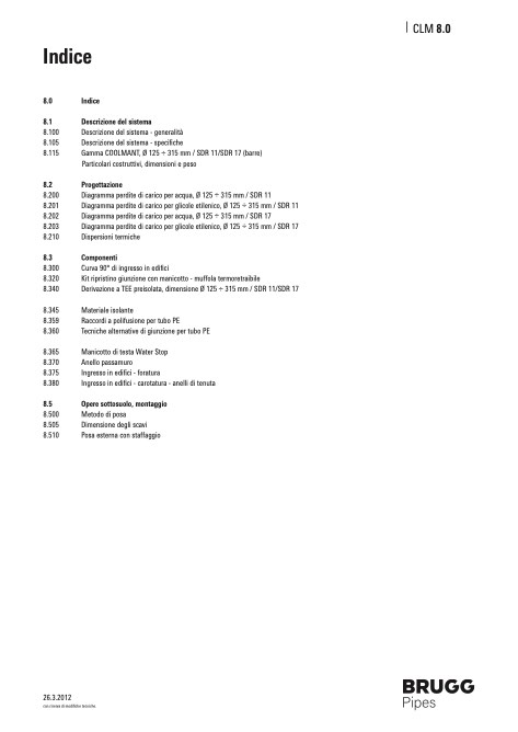 Brugg Pipes - Catalogo CLM