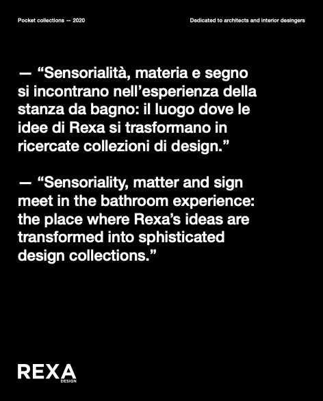 Rexa - Catalogo For architects and interior designers