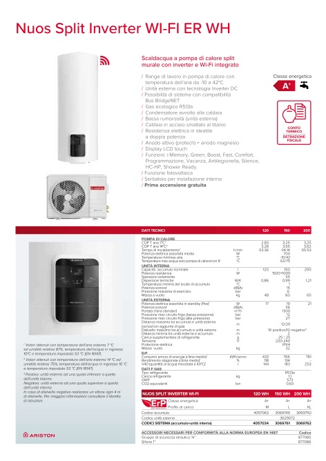 Ariston - Catalogo Nuos Split Inverter WiFi