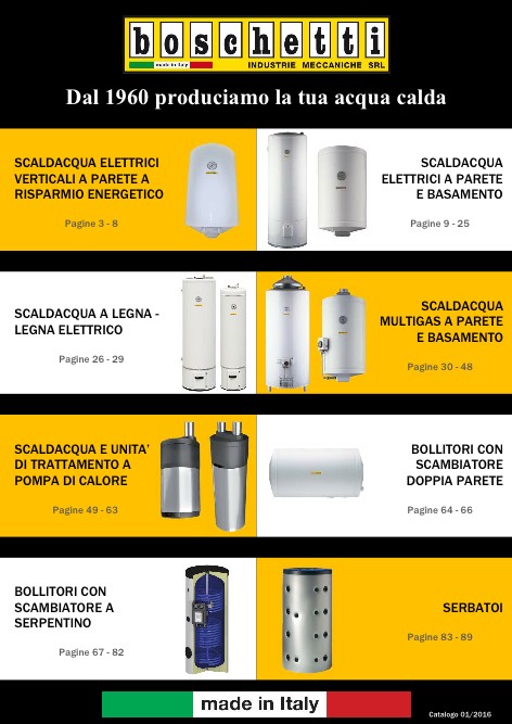 Boschetti Industrie Meccaniche - Katalog Generale